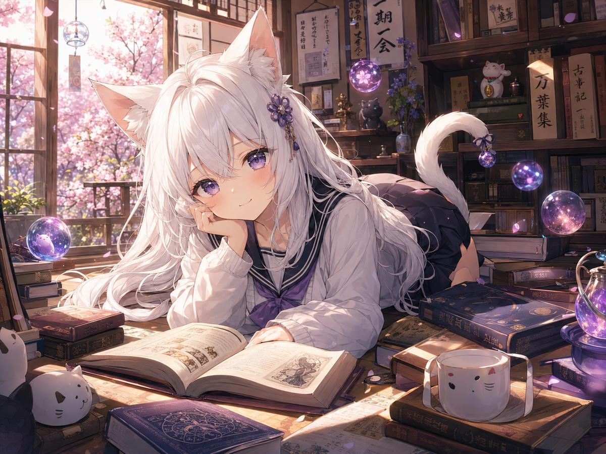 今日大赛动漫-《猫耳书屋日记》治愈系列